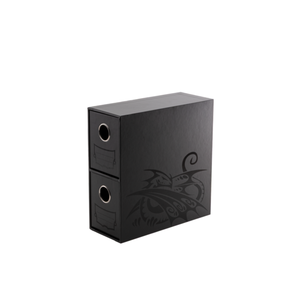 Fortress - 2-Card Drawers Vertical - Black