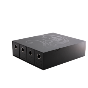 Fortress - 4-Card Drawers Horizontal - Black - Image 1