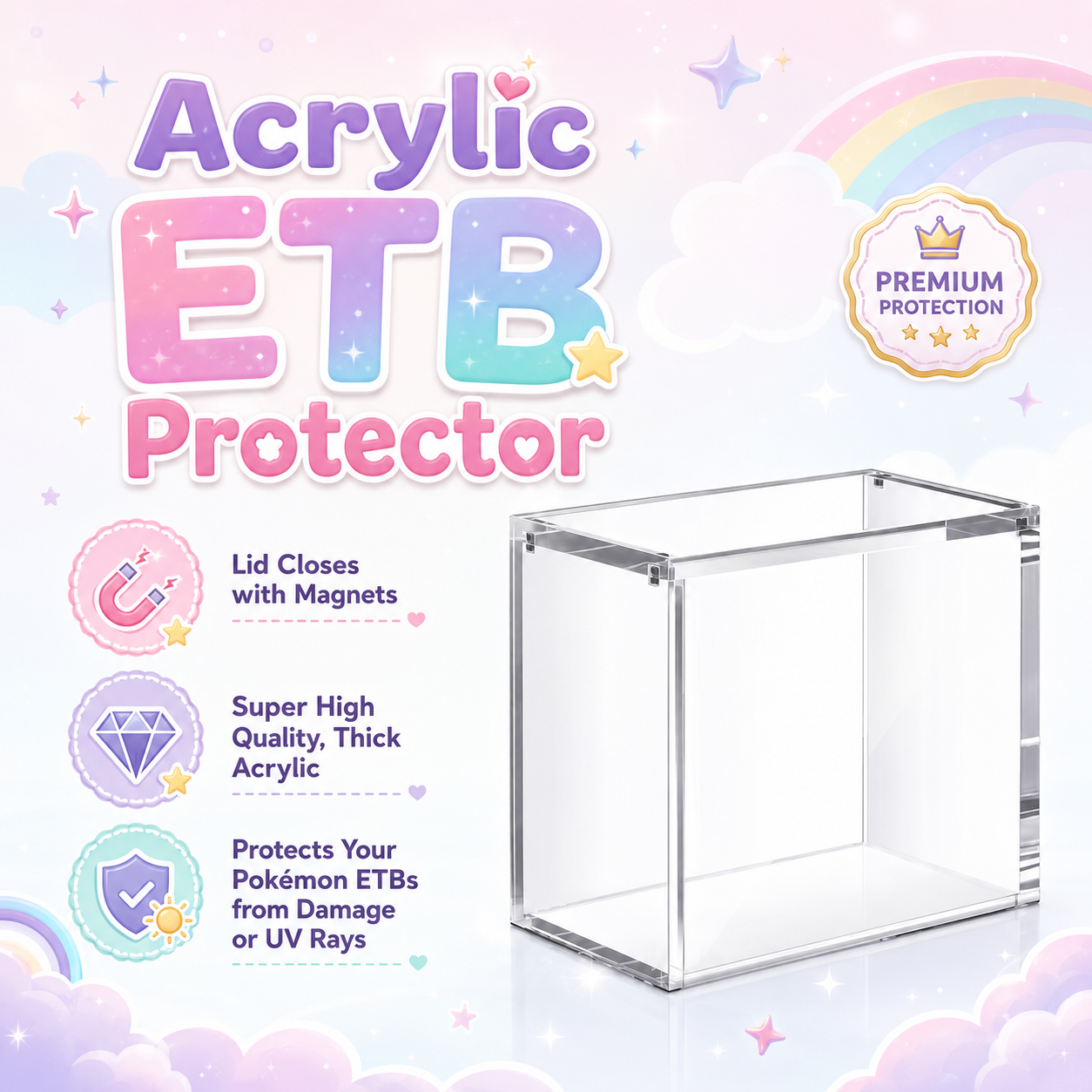 Acrylic POkemon ETB Case - Image 1