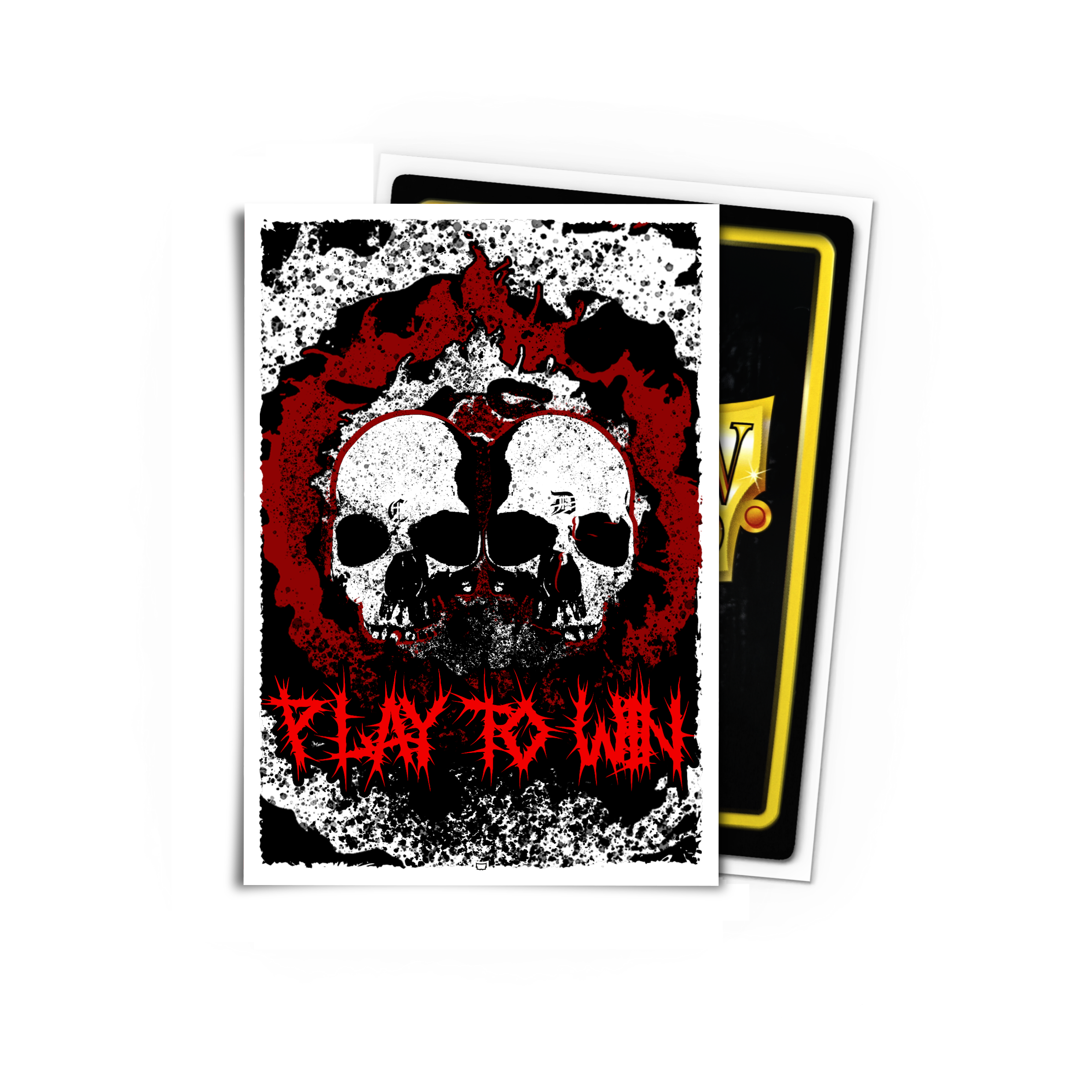 Play To Win - Skull - Brushed Art Sleeves - Standard Size - Image 1