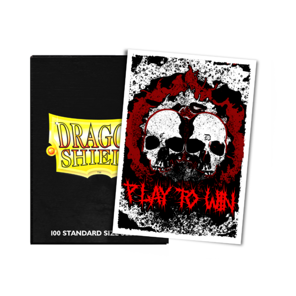 Play To Win - Skull - Brushed Art Sleeves - Standard Size