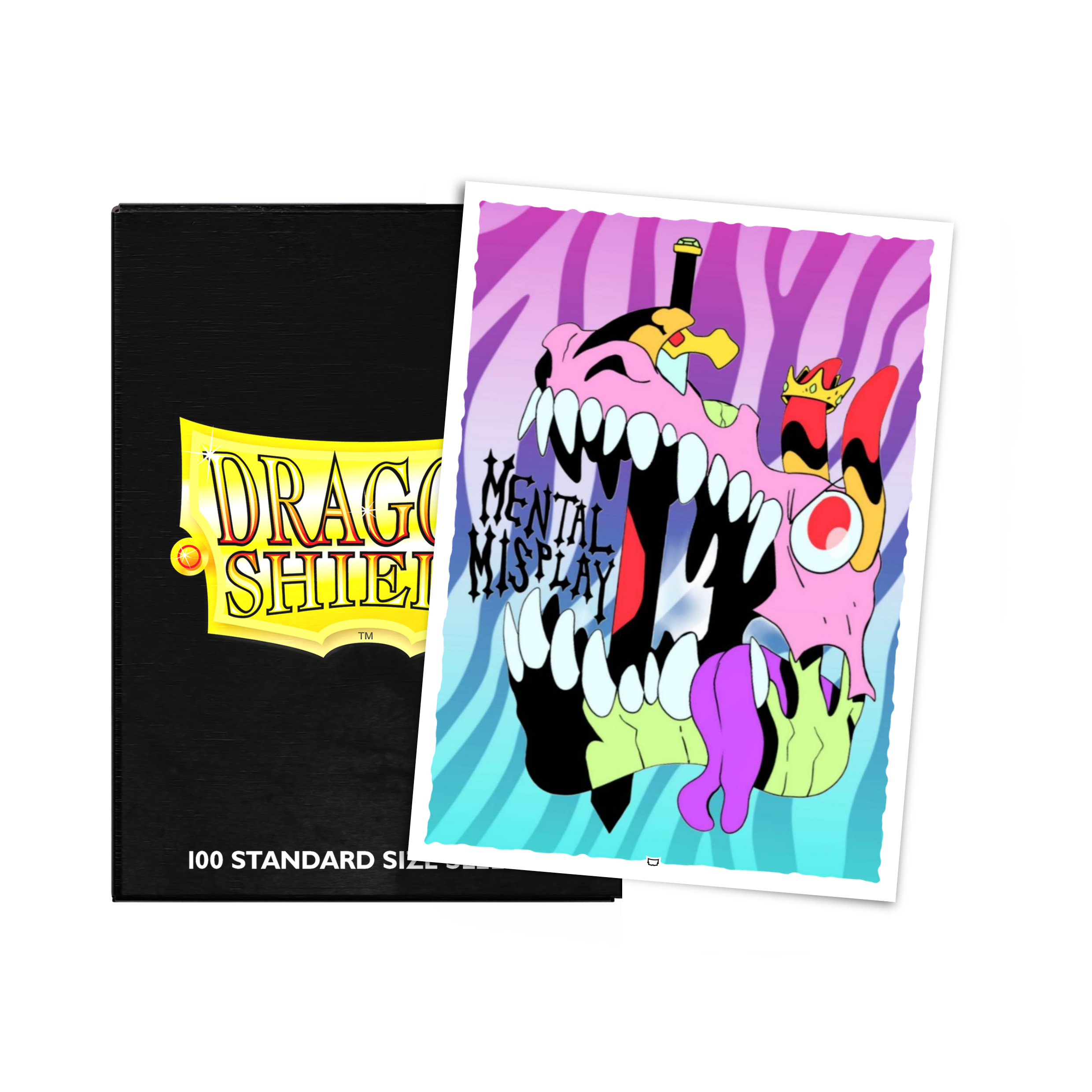 Mental Misplay Angry Dracolich - Brushed Art Sleeves - Standard Size - Image 2