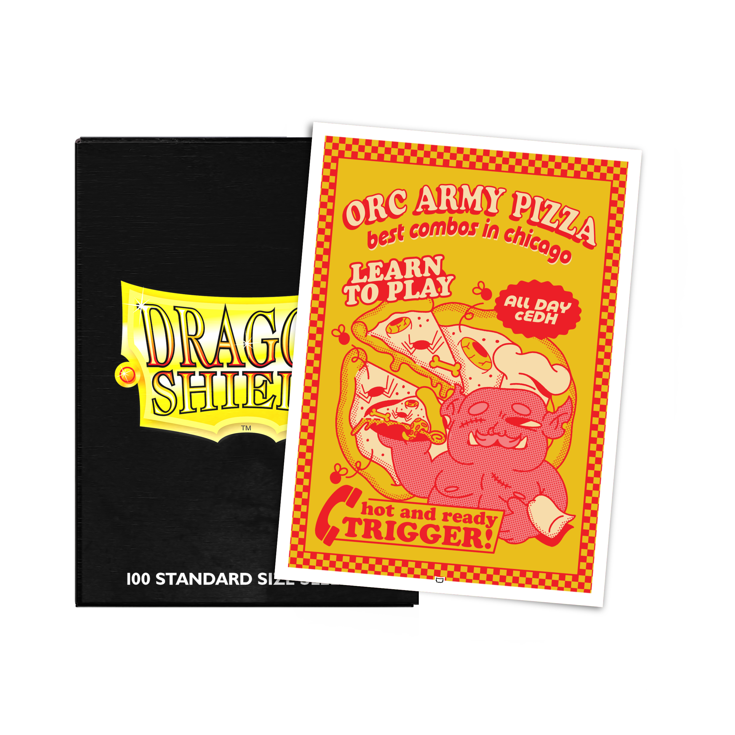 Orc Army Pizza - Brushed Art Sleeves - Standard Size - Image 2